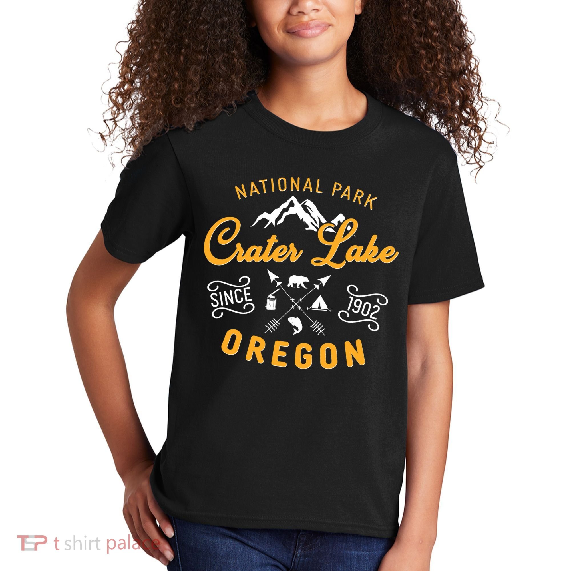 National Park Crater Lake Oregon Since 1902 Kids T-Shirt