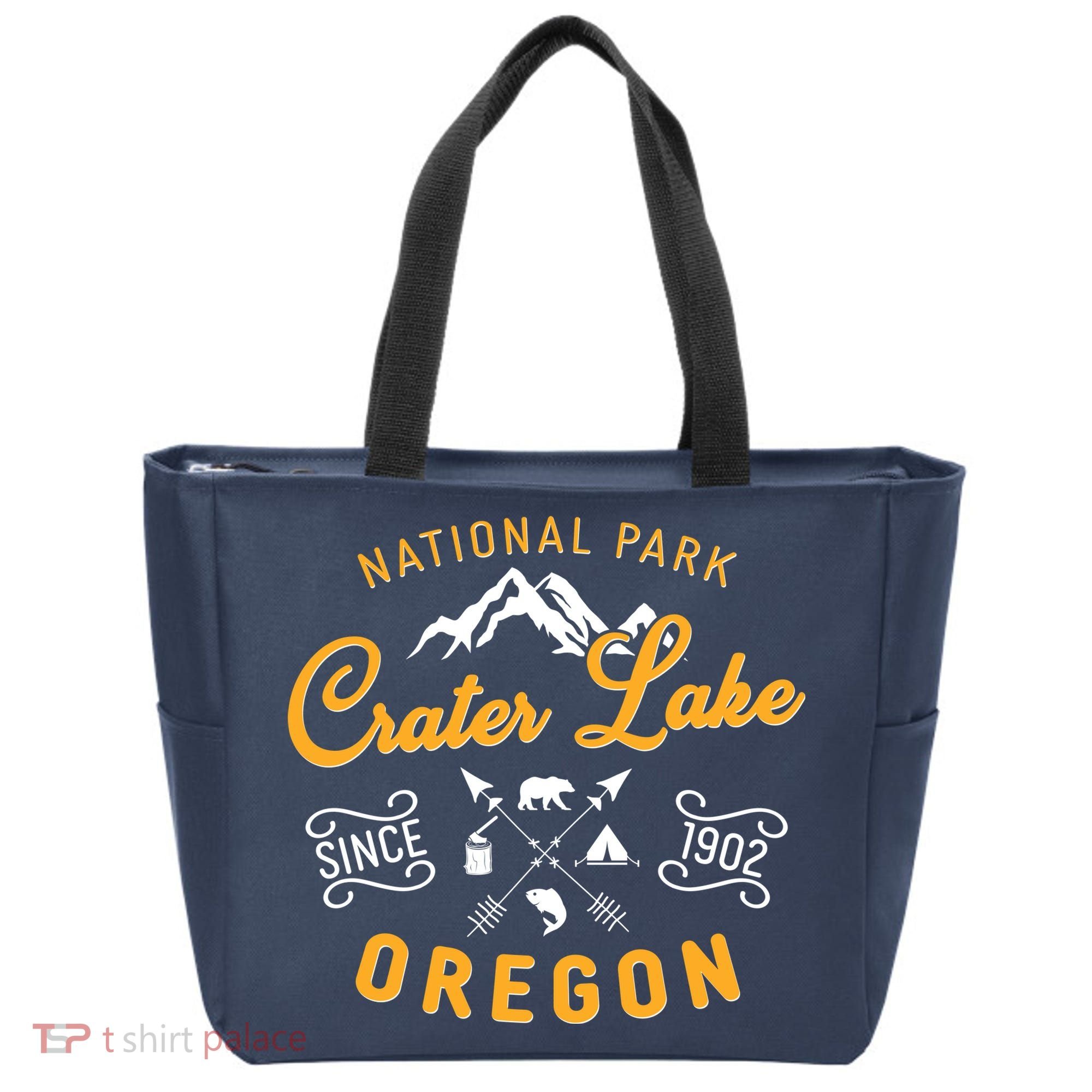 National Park Crater Lake Oregon Since 1902 Tote Bag
