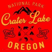 National Park Crater Lake Oregon Since 1902 Santa Hat thumb 1