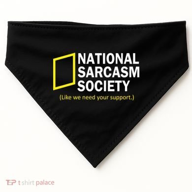 National Sarcasm Society USA-Made Doggie Bandana