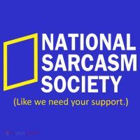 National Sarcasm Society Button thumb 1