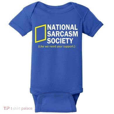 National Sarcasm Society Baby Bodysuit