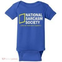 National Sarcasm Society Baby Bodysuit thumb 0