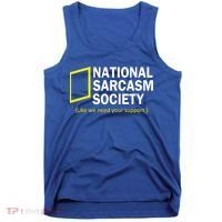 National Sarcasm Society Tank Top thumb 0