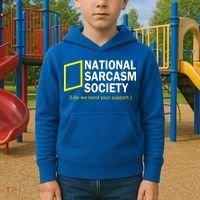 National Sarcasm Society Kids Hoodie thumb 2