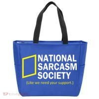 National Sarcasm Society Tote Bag thumb 0