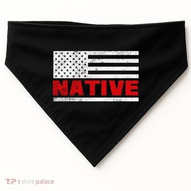 Native American Flag USA-Made Doggie Bandana