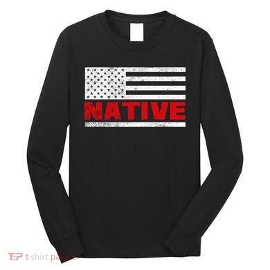 Native American Flag Long Sleeve Shirt