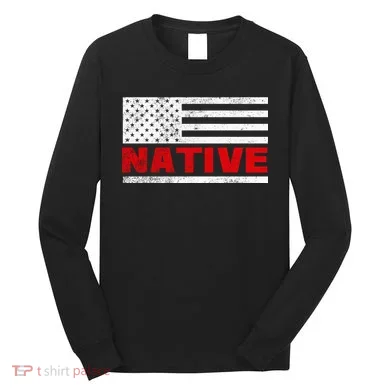 Native American Flag Long Sleeve Shirt