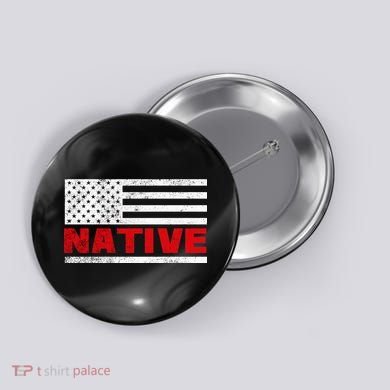Native American Flag Button