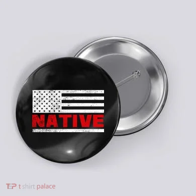 Native American Flag Button