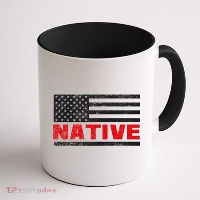 Native American Flag Coffee Mug back
