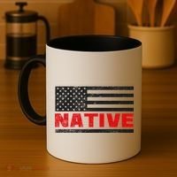 Native American Flag Coffee Mug thumb 4