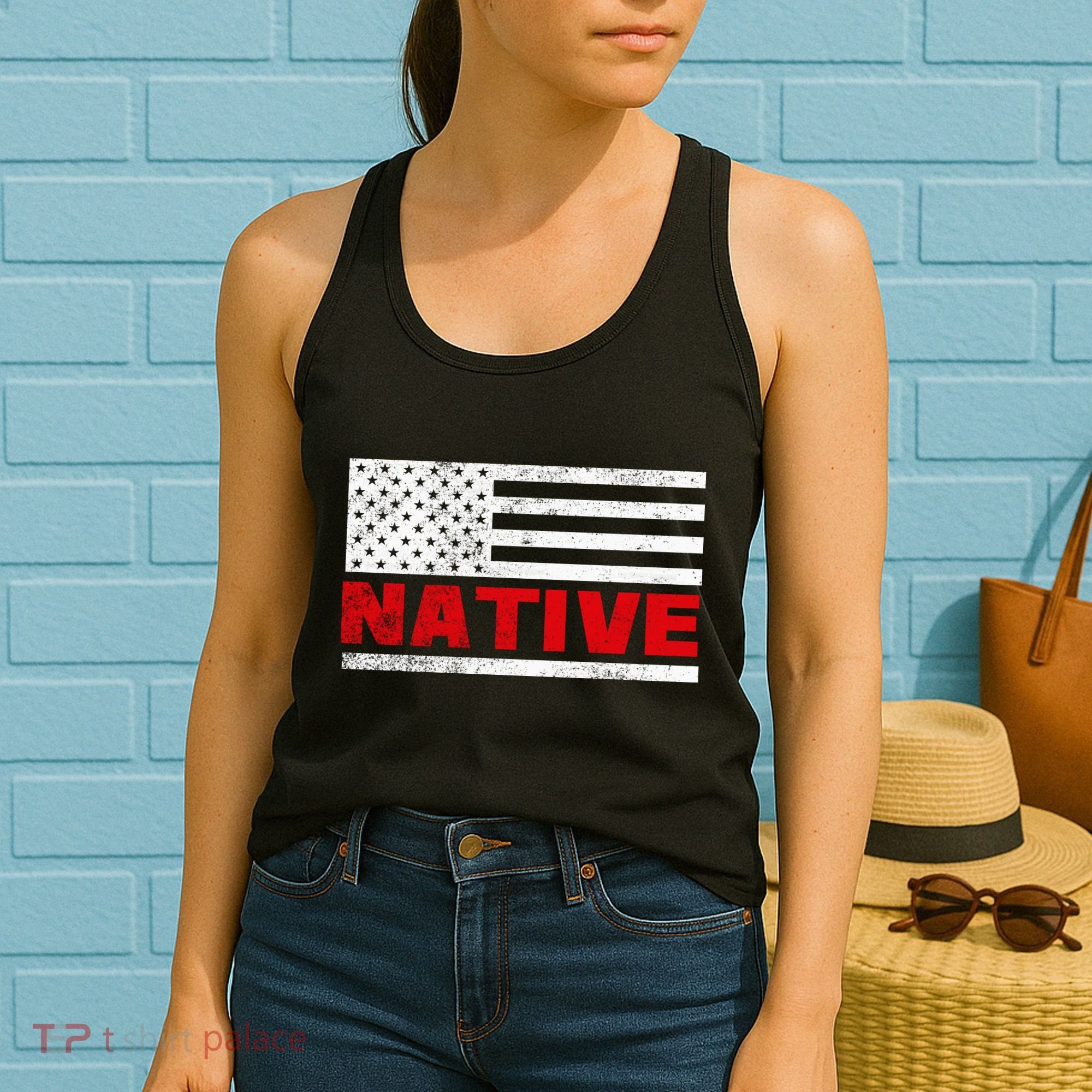 Native American Flag Women's Tank Top