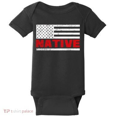 Native American Flag Baby Bodysuit