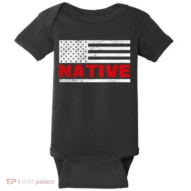 Native American Flag Baby Bodysuit