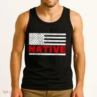 Native American Flag Tank Top thumb 3