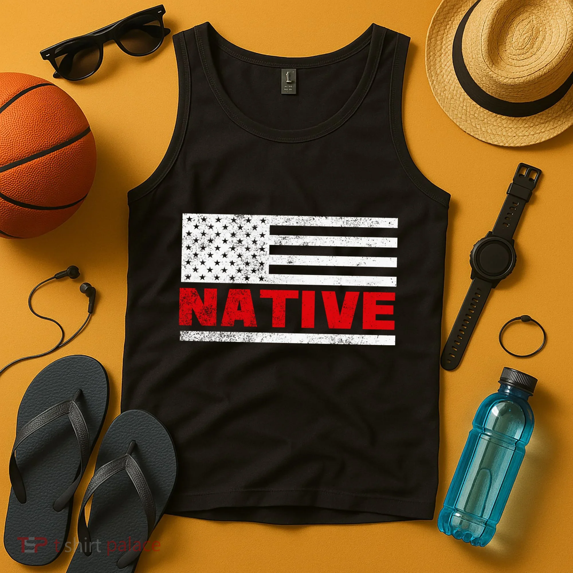Native American Flag Tank Top