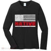 Native American Flag Women's Long Sleeve Shirt thumb 0