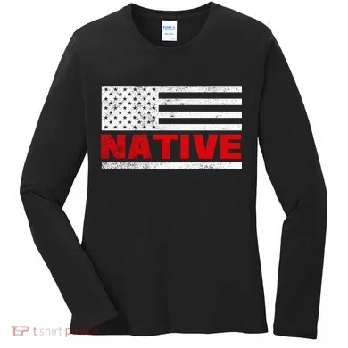 Native American Flag Women's Long Sleeve Shirt