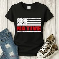 Native American Flag Women's T-Shirt thumb 3