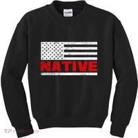 Native American Flag Kids Sweatshirt thumb 0