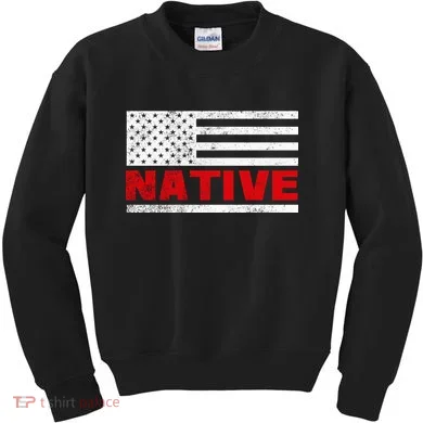 Native American Flag Kids Sweatshirt