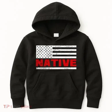 Native American Flag Kids Hoodie