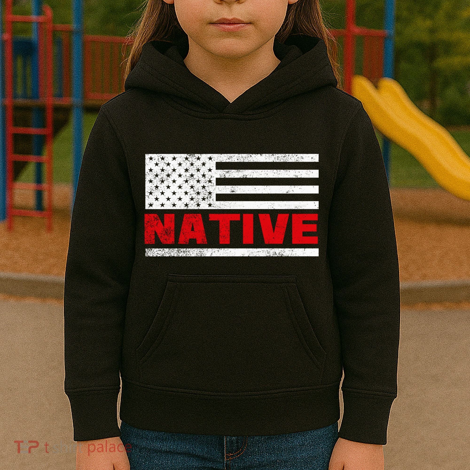 Native American Flag Kids Hoodie