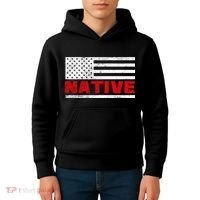Native American Flag Kids Hoodie thumb 4