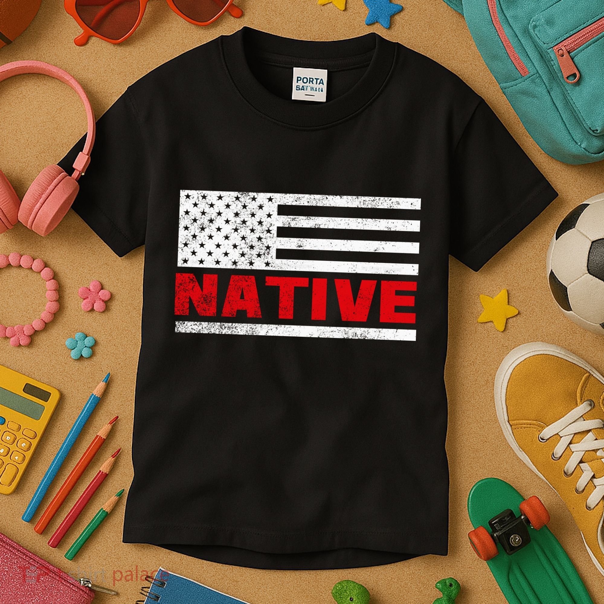 Native American Flag Kids T-Shirt