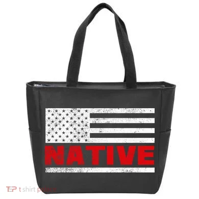 Native American Flag Tote Bag