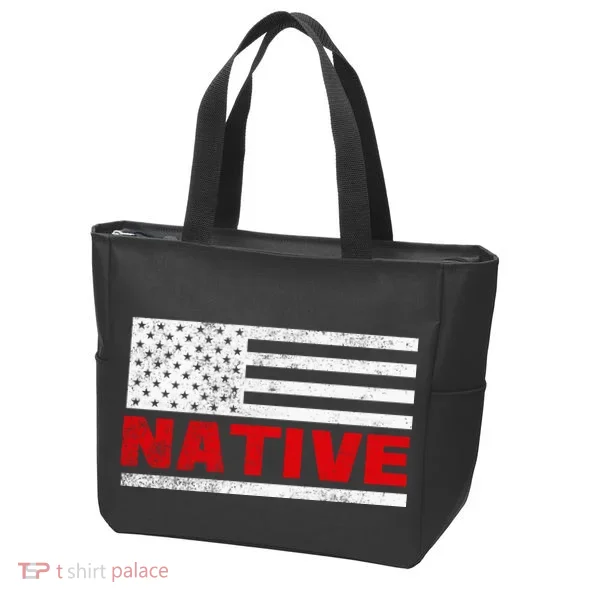 Native American Flag Tote Bag