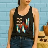 Native American Flag Feathers and Arrows Women's Tank Top thumb 2