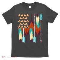 Native American Flag Feathers and Arrows T-Shirt thumb 0