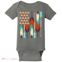 Native American Flag Feathers and Arrows Baby Bodysuit thumb 0
