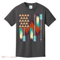 Native American Flag Feathers and Arrows Kids T-Shirt thumb 0