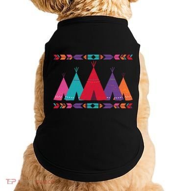 Native American Teepee Pattern Doggie Tank