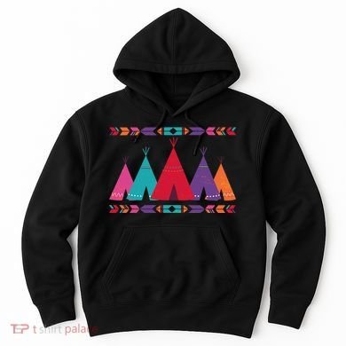 Native American Teepee Pattern Hoodie