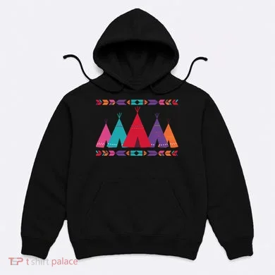 Native American Teepee Pattern Hoodie