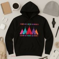 Native American Teepee Pattern Hoodie thumb 3