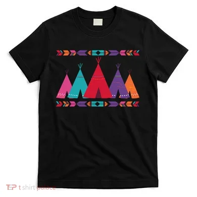 Native American Teepee Pattern T-Shirt