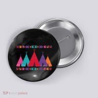 Native American Teepee Pattern Button thumb 0