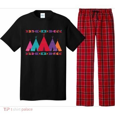Native American Teepee Pattern Pajama Set