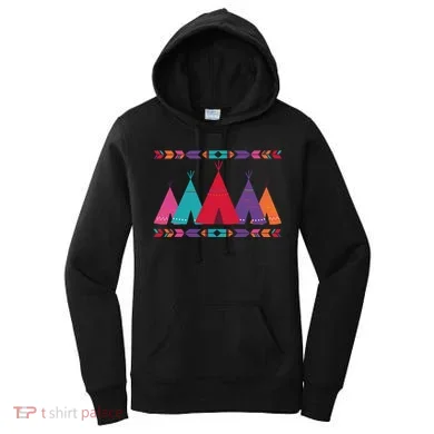 Native American Teepee Pattern Women's Hoodie