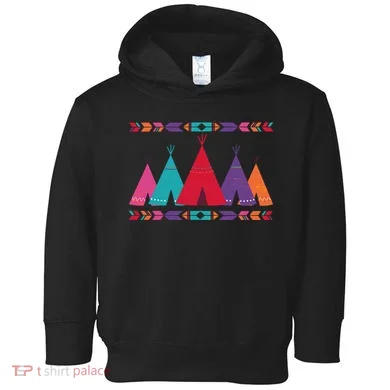 Native American Teepee Pattern Toddler Hoodie