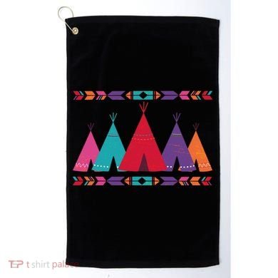 Native American Teepee Pattern Golf Towel