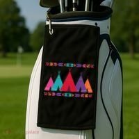 Native American Teepee Pattern Golf Towel thumb 2