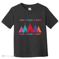 Native American Teepee Pattern Toddler T-Shirt thumb 0