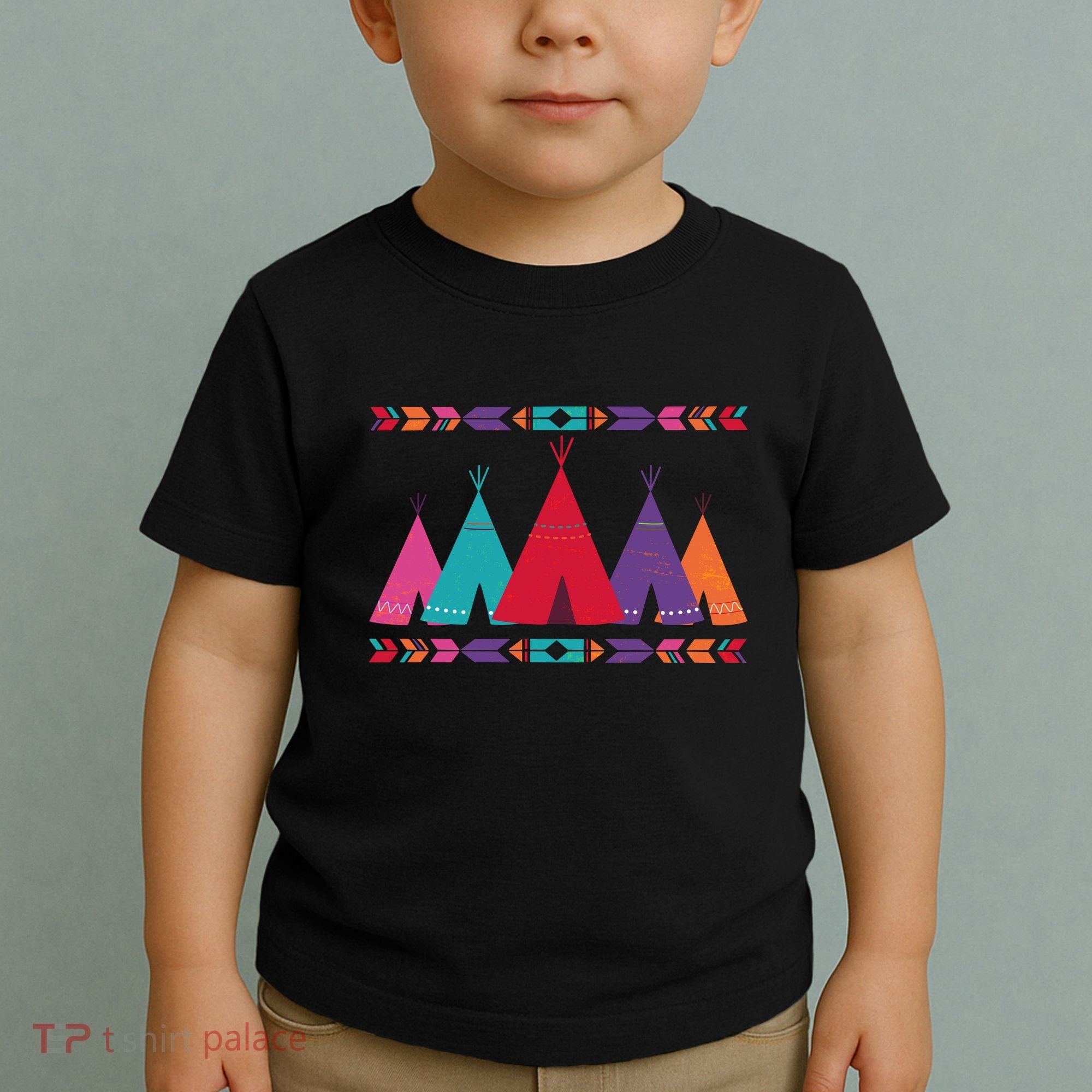 Native American Teepee Pattern Toddler T-Shirt